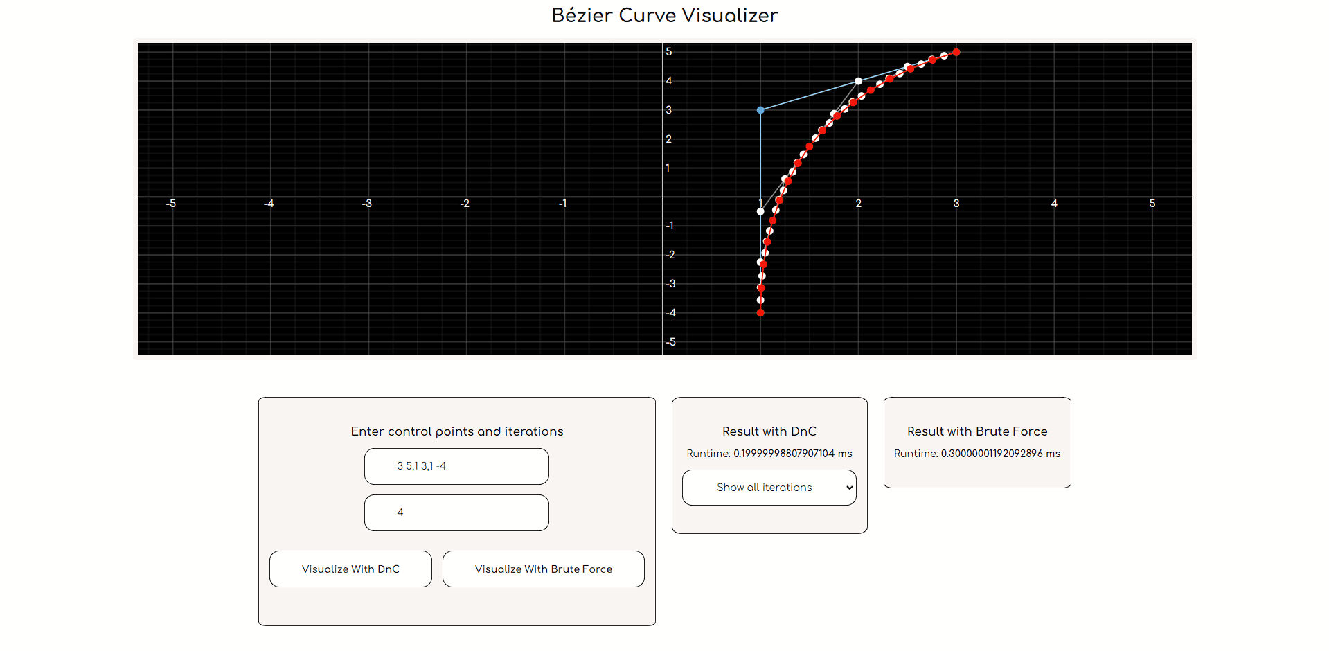 Bezier Curve Visualizer